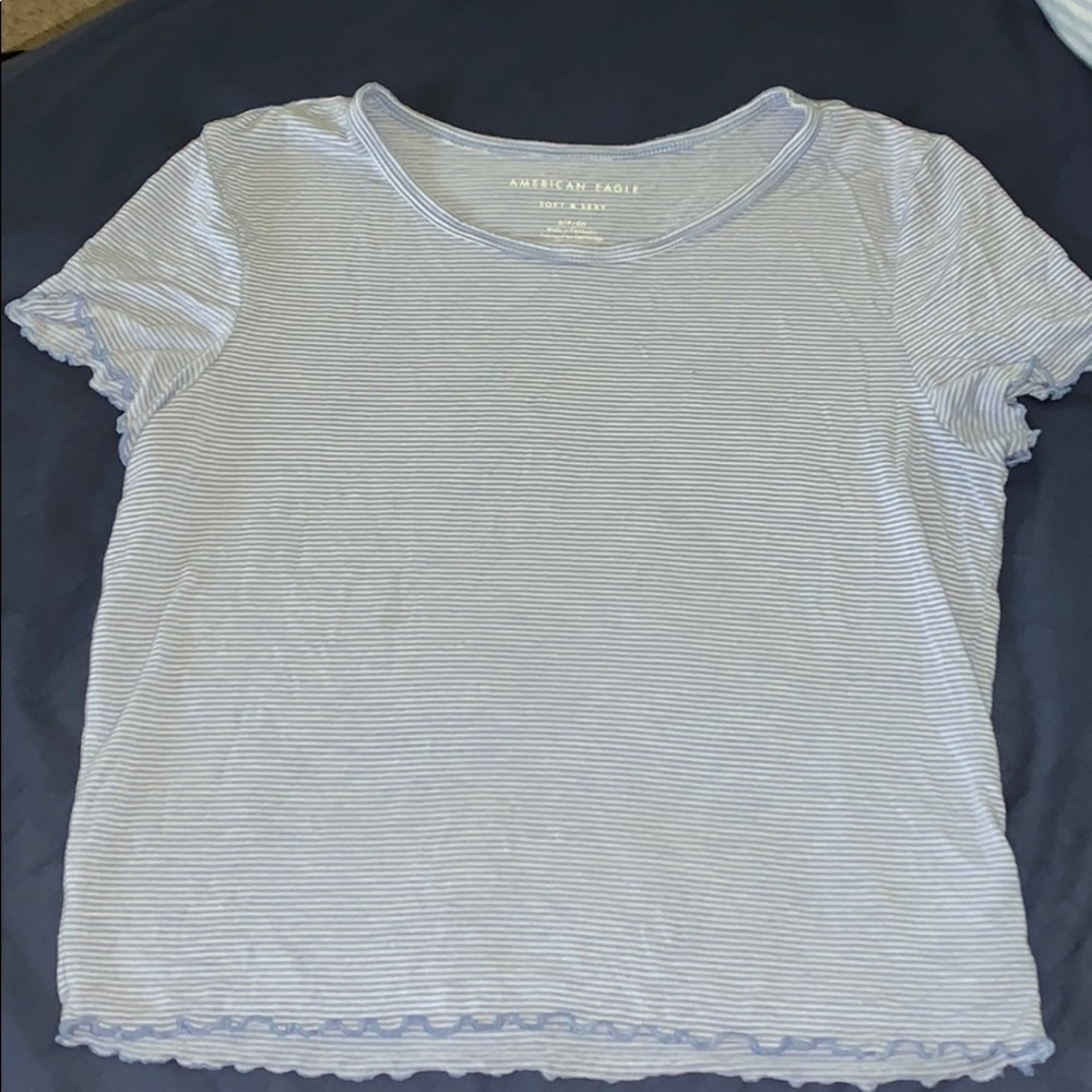 Soft and sexy ruffle crop top